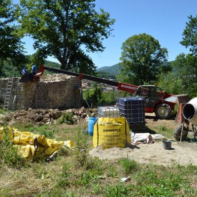 Travaux angle tour NORD